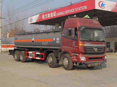 福田18方腐蚀性物品罐式运输车