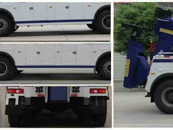 德龙前四后八拖吊连体清障车
