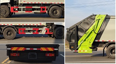 东风专底后双桥压缩式垃圾车